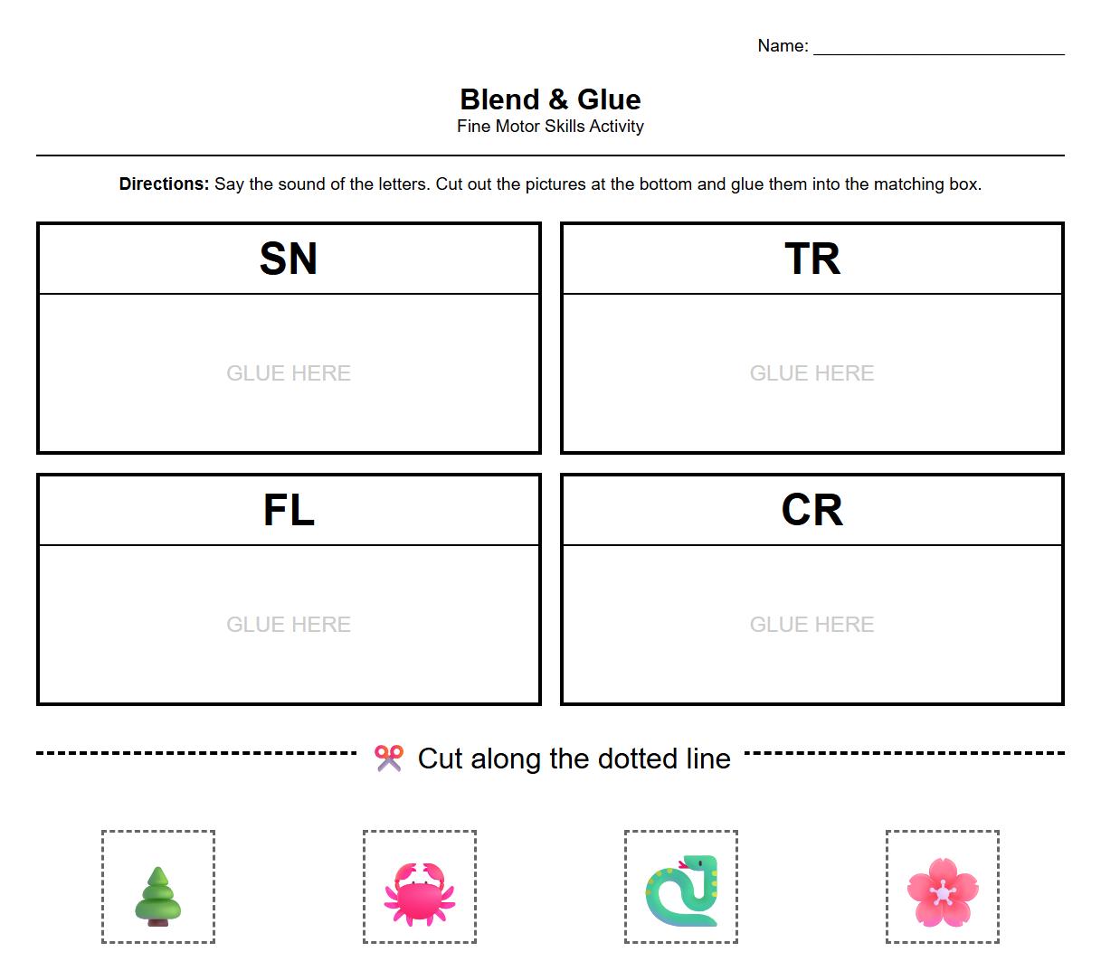 Move and Glue According to Blending Sound Directions