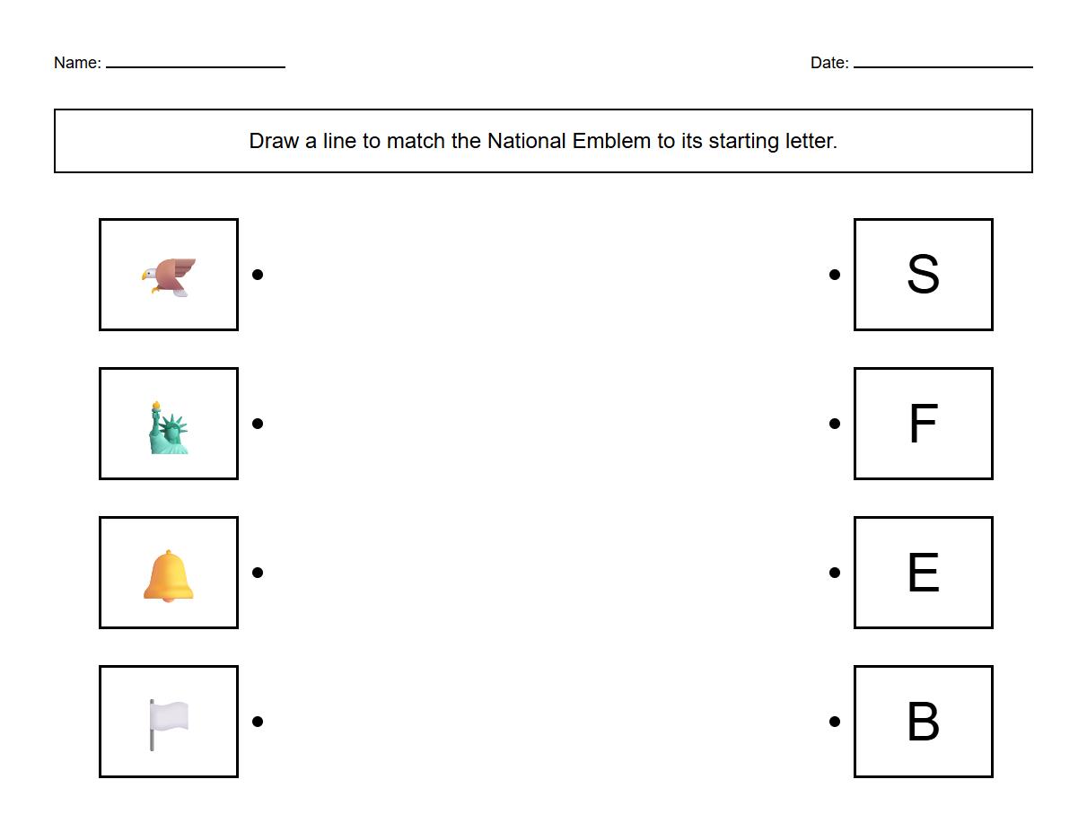 Letter Recognition with National Emblem Images Pairing