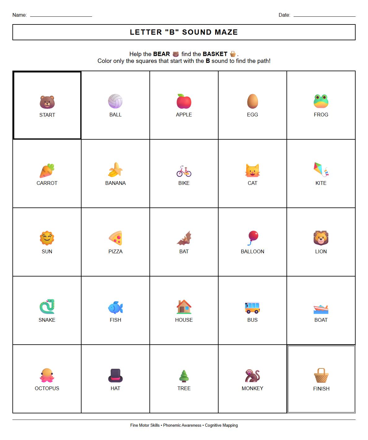 Consonant Sound Identification Maze