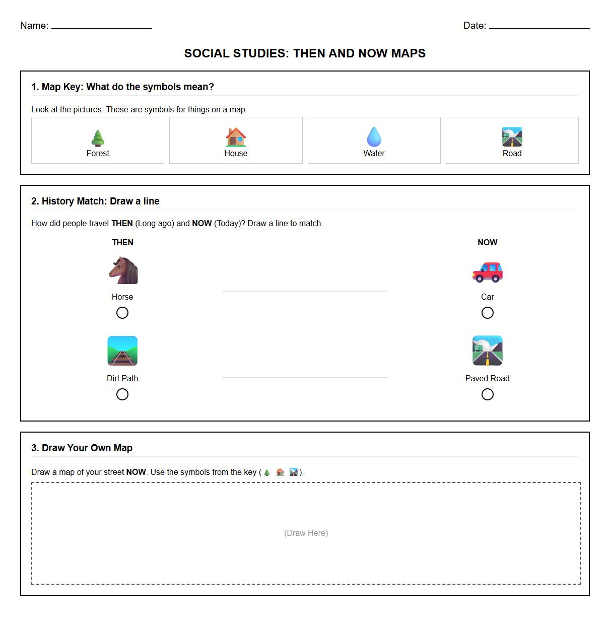 Interactive Map Skills Practice for Historical Changes