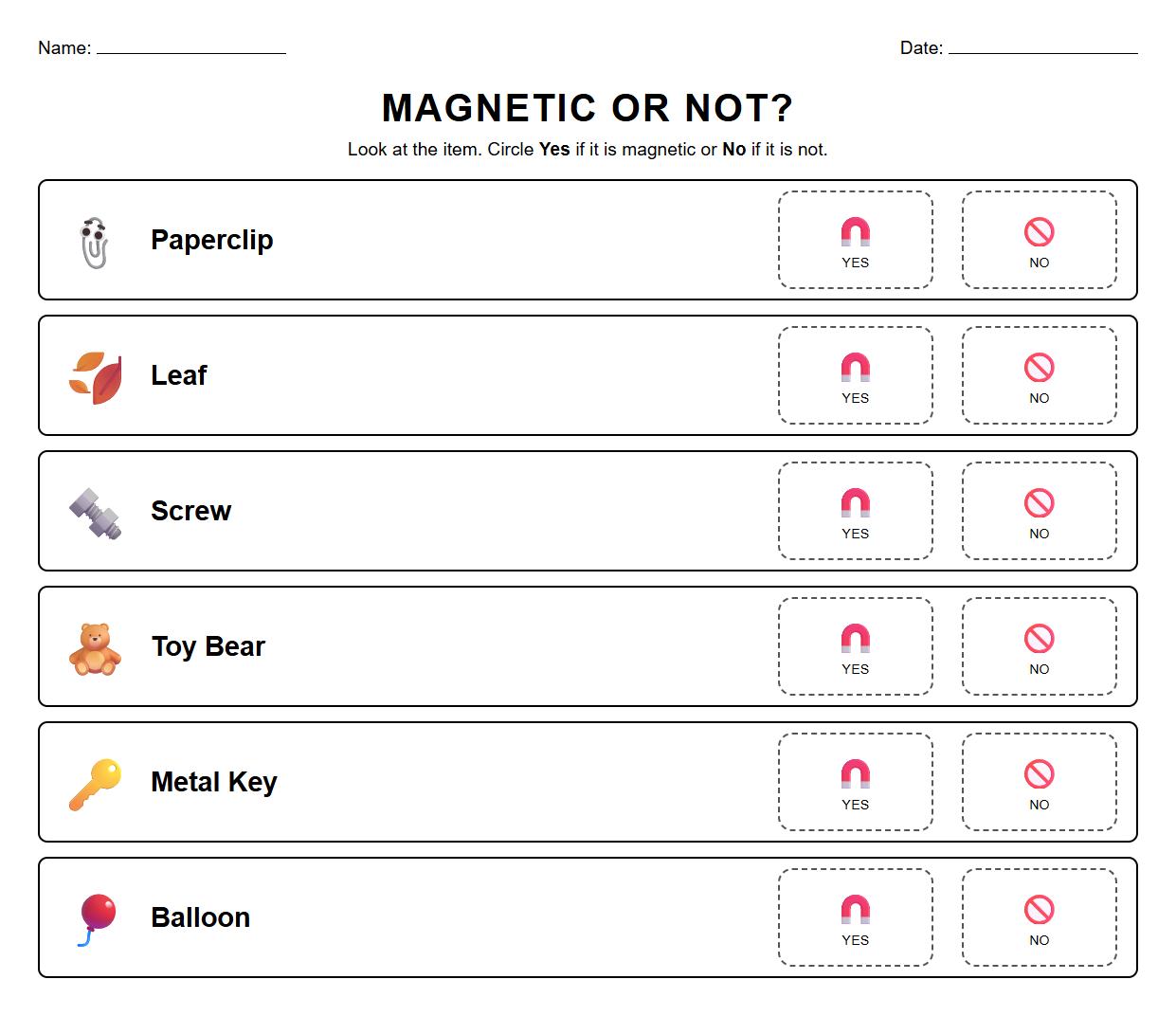 Multiple Choice Semantic Classification of Magnetic Items