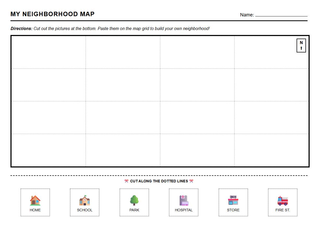 Neighborhood Mapping Exercise to Build Spatial Visualization