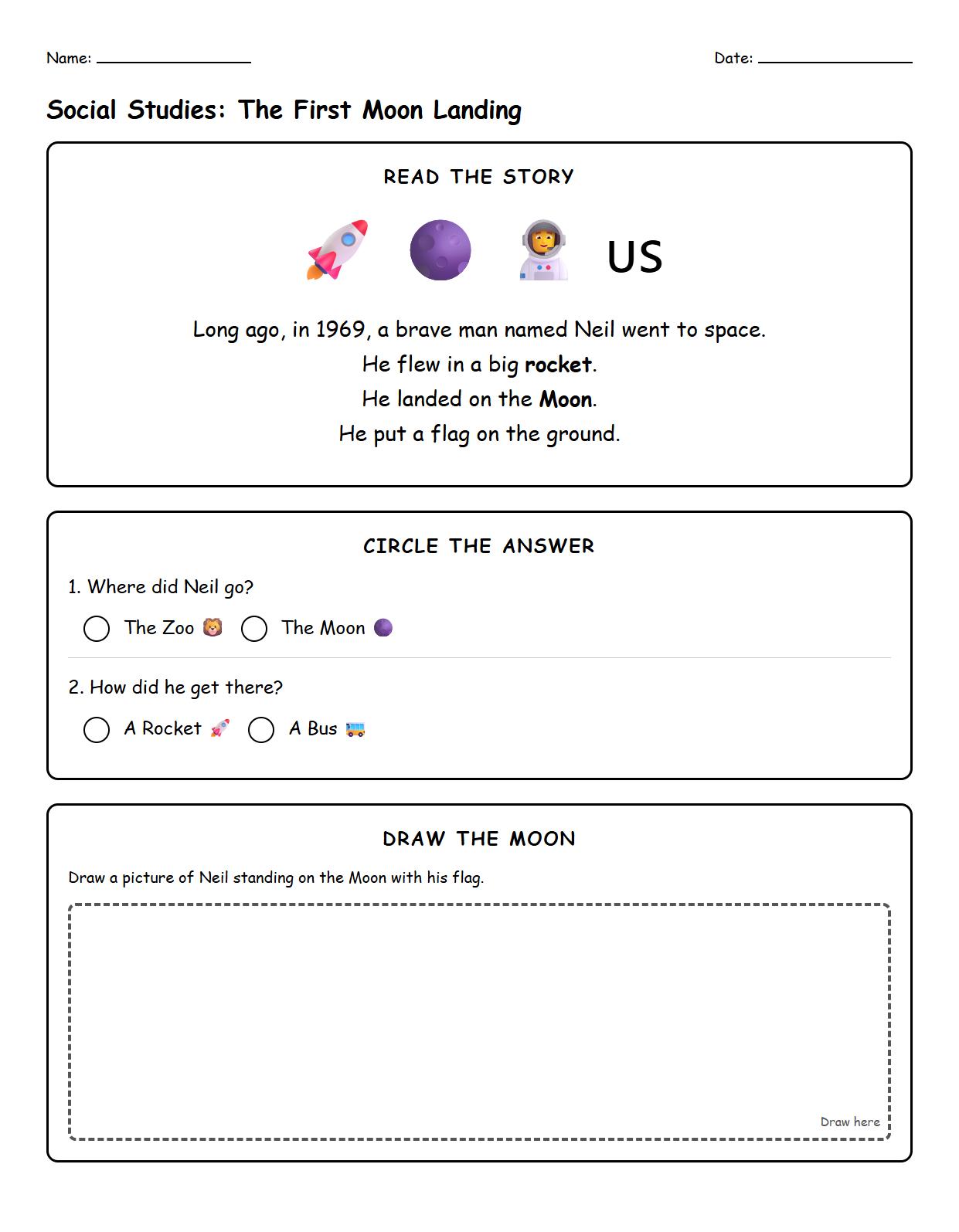 Reading Comprehension Worksheet: Historical Events