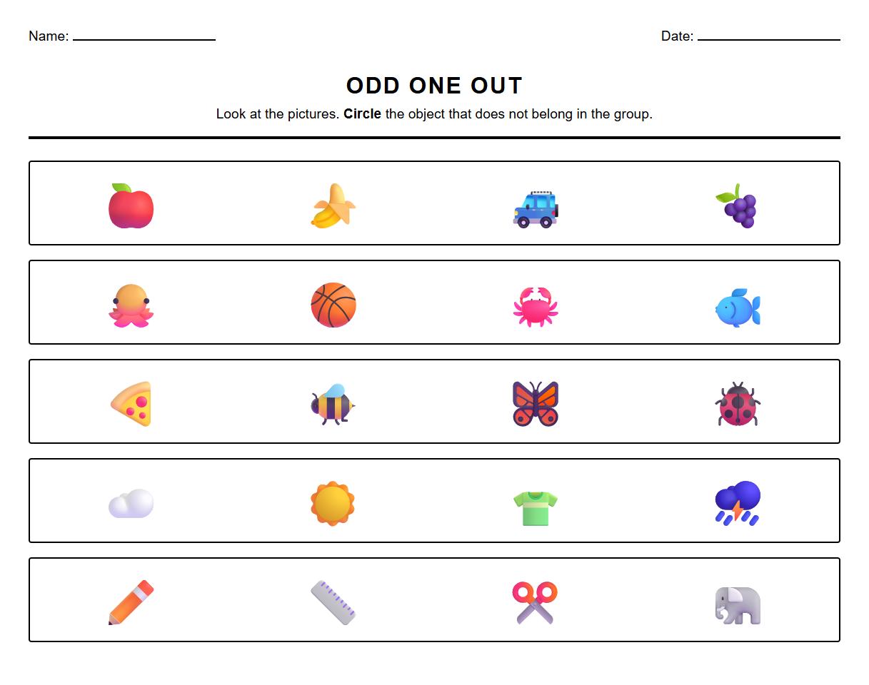 Observation Skills Spot the Difference for Object Classification