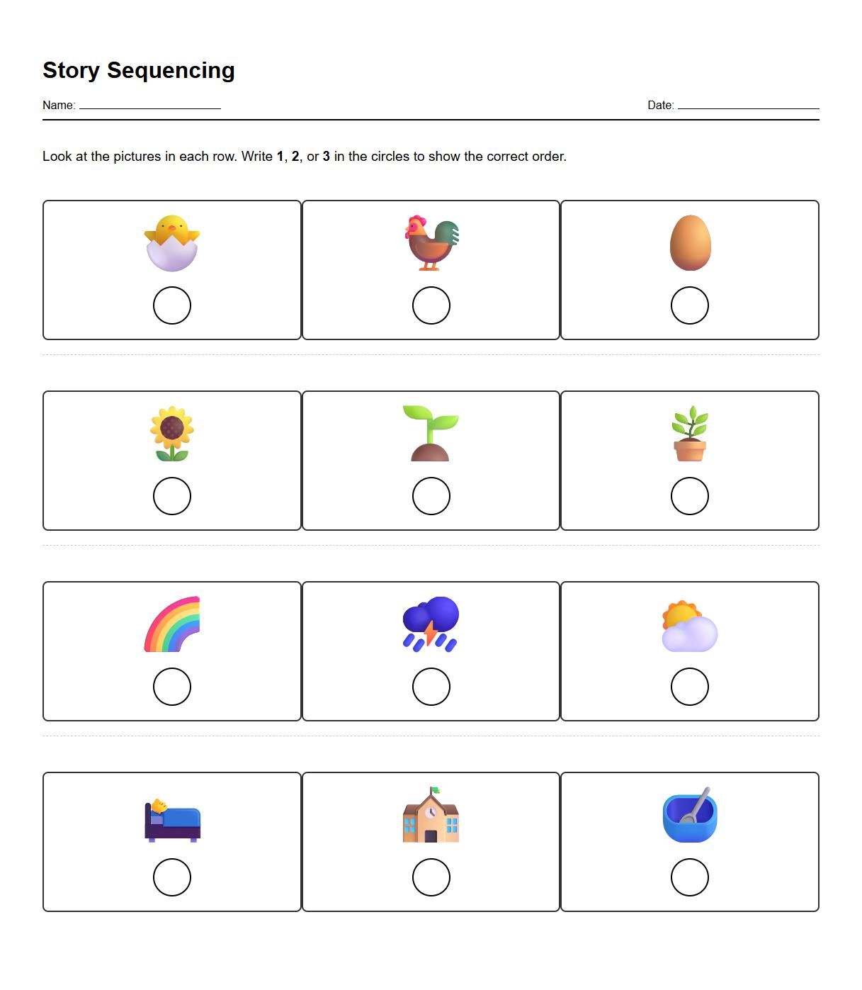 Visual Sequencing with Real Life Images