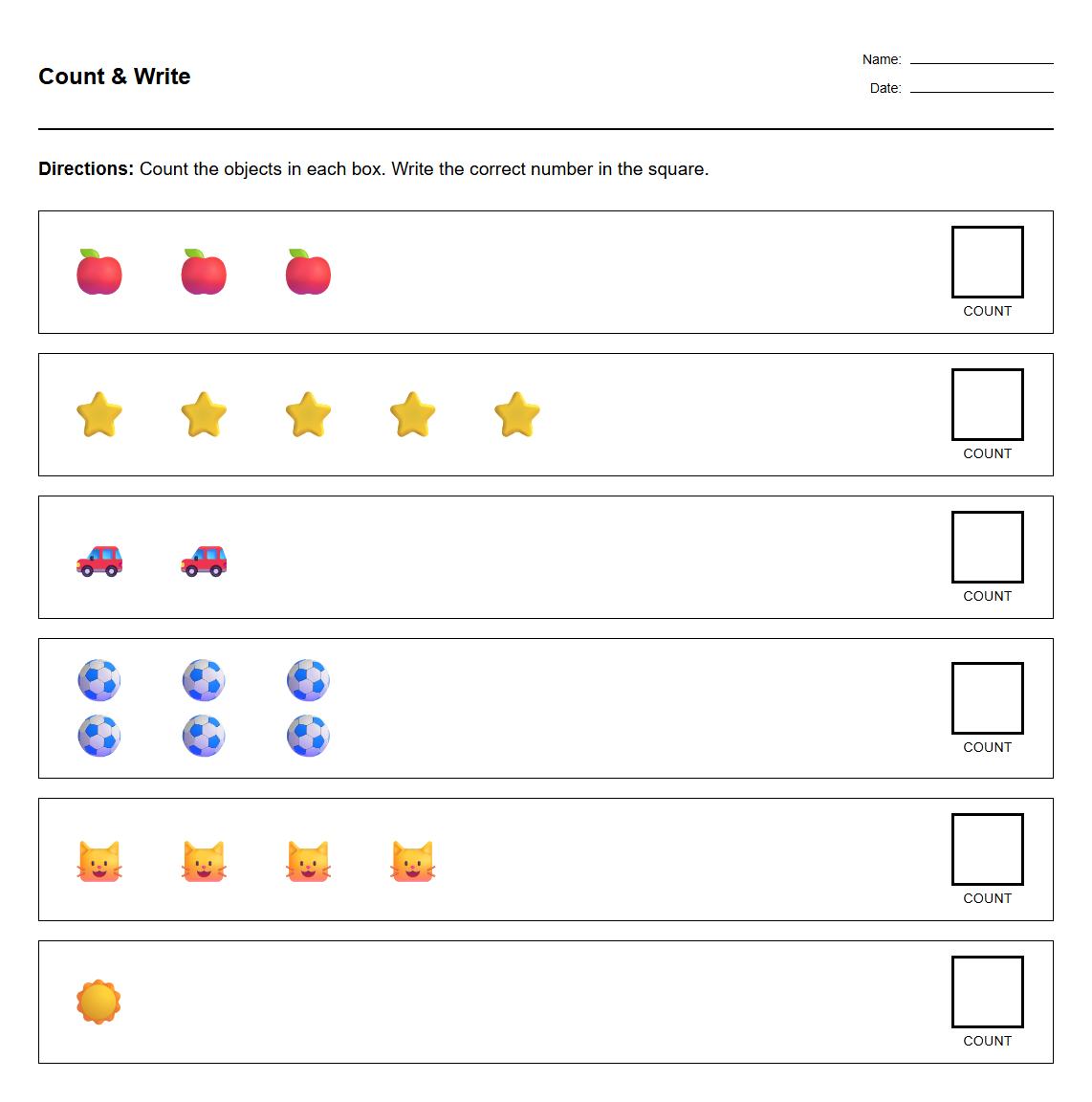 Object Grouping Cardinality Worksheet