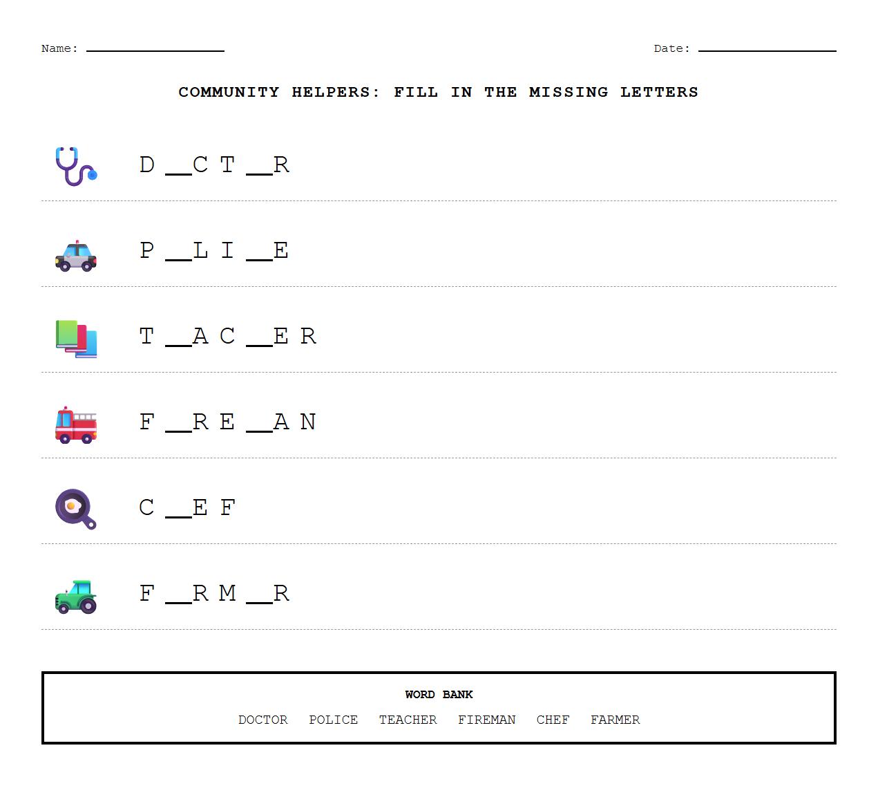 Gap Fill Exercise with Career Terms