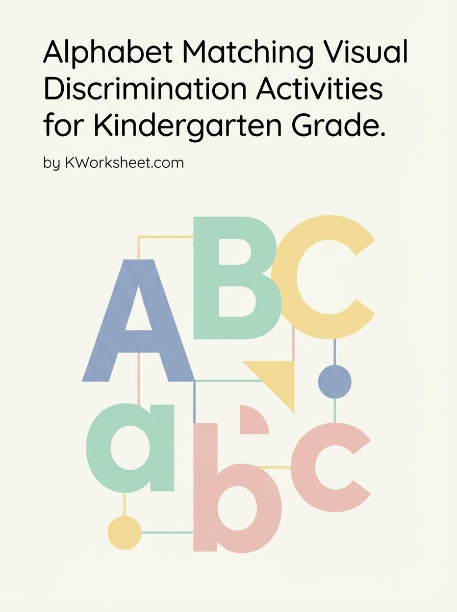 Alphabet Matching Visual Discrimination Activities for Kindergarten Grade