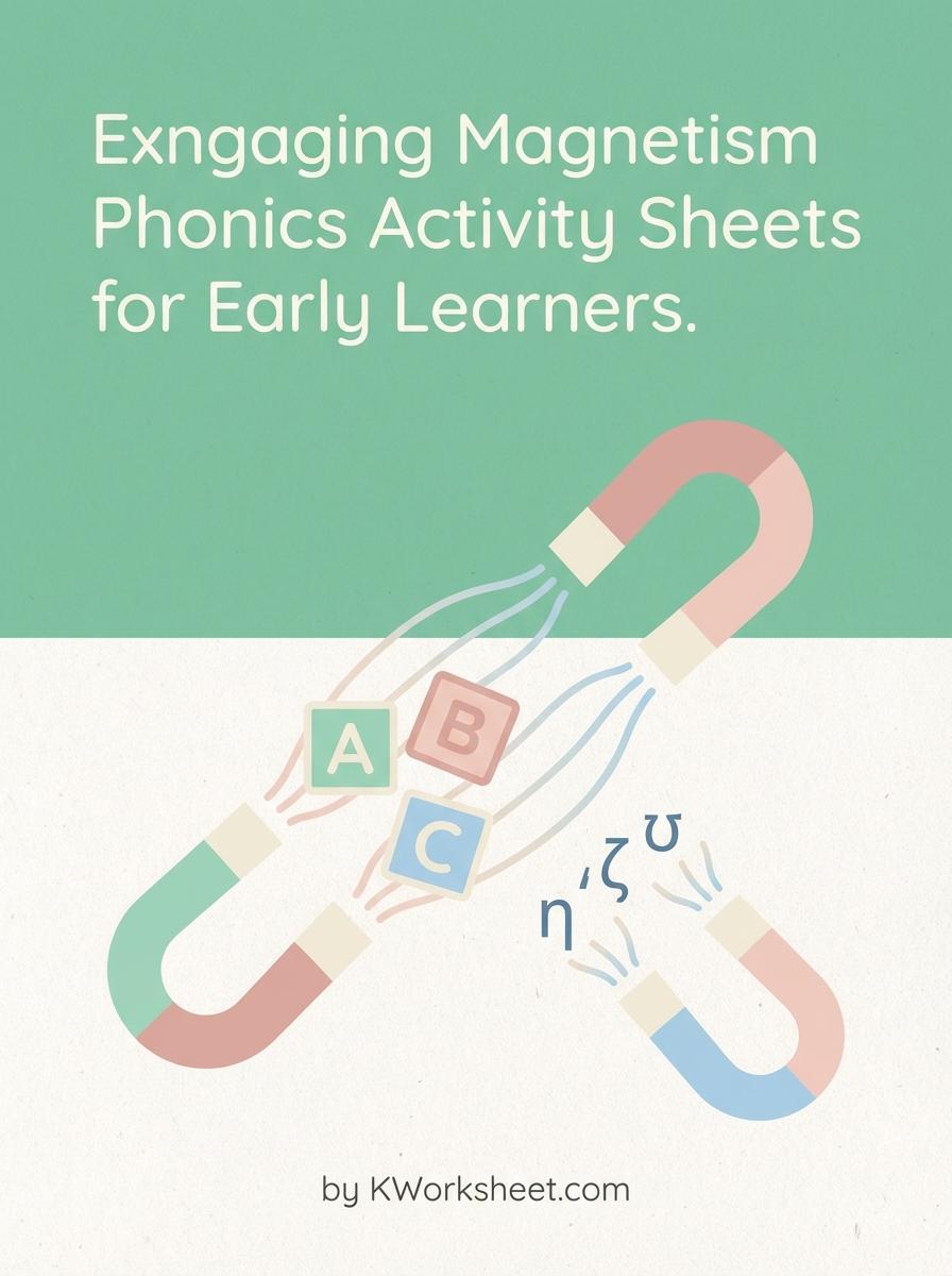Engaging Magnetism Phonics Activity Sheets for Early Learners