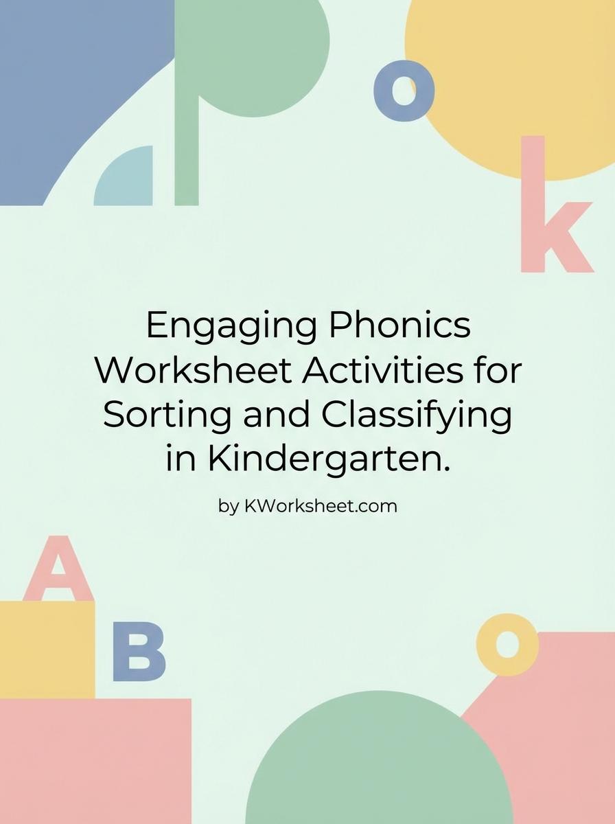 Engaging Phonics Worksheet Activities for Sorting and Classifying in Kindergarten
