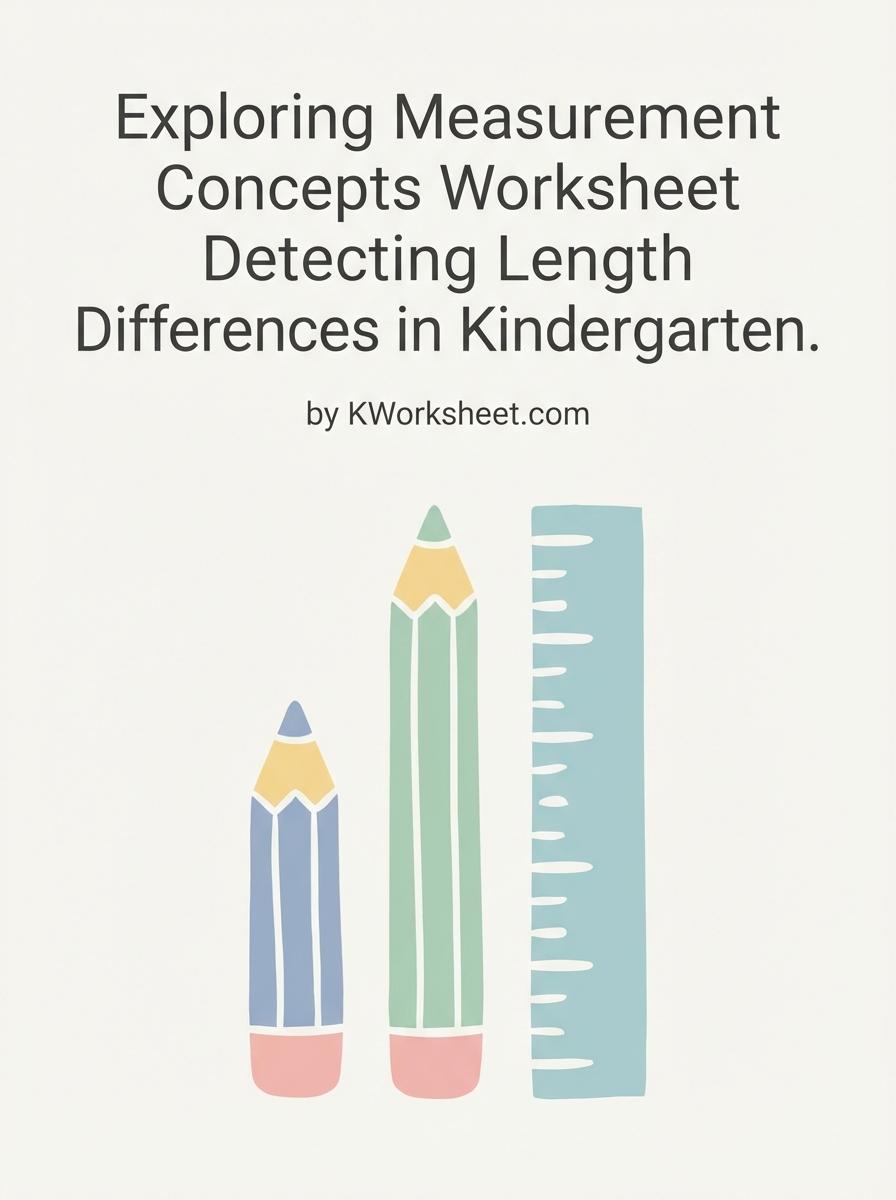 Exploring Measurement Concepts Worksheet Detecting Length Differences in Kindergarten