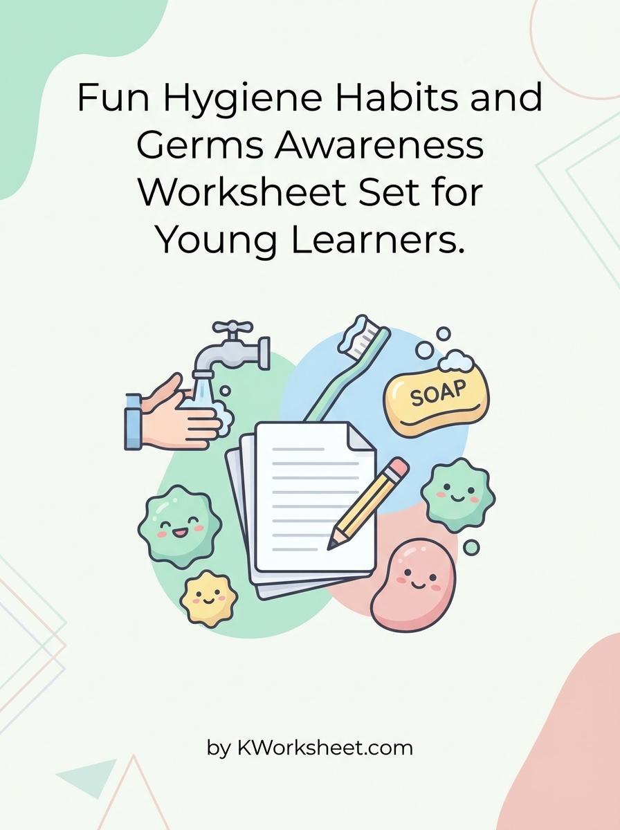 Fun Hygiene Habits and Germs Awareness Worksheet Set for Young Learners