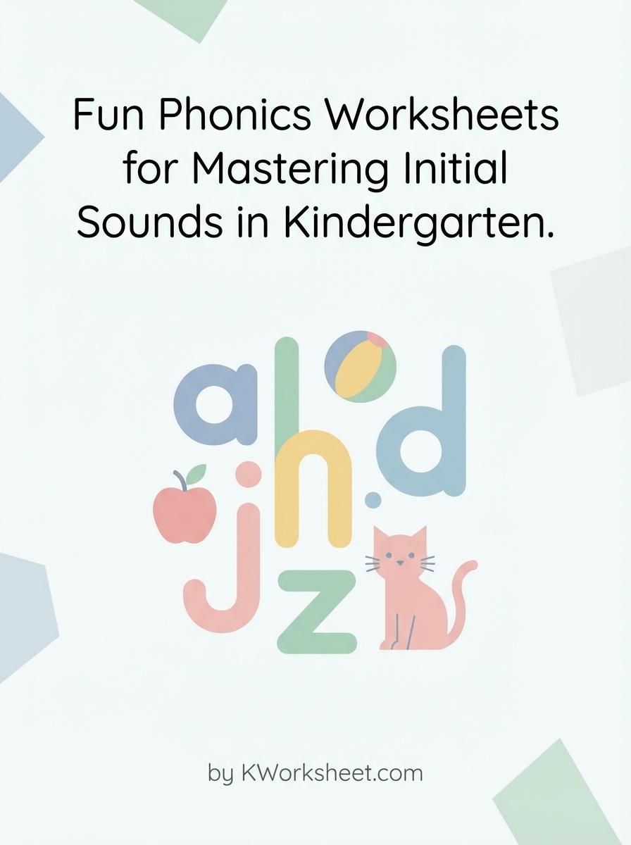 Fun Phonics Worksheets for Mastering Initial Sounds in Kindergarten