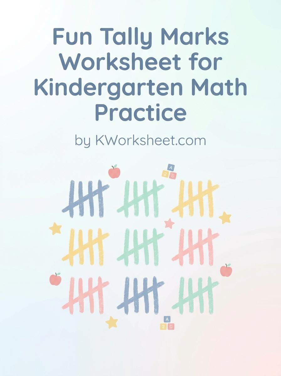 Fun Tally Marks Worksheet for Kindergarten Math Practice