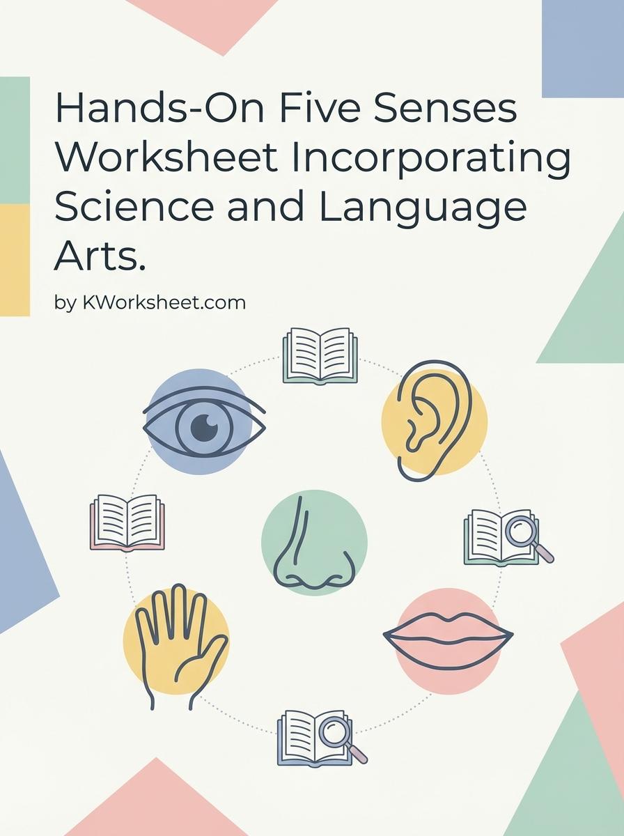 Hands-On Five Senses Worksheet Incorporating Science and Language Arts