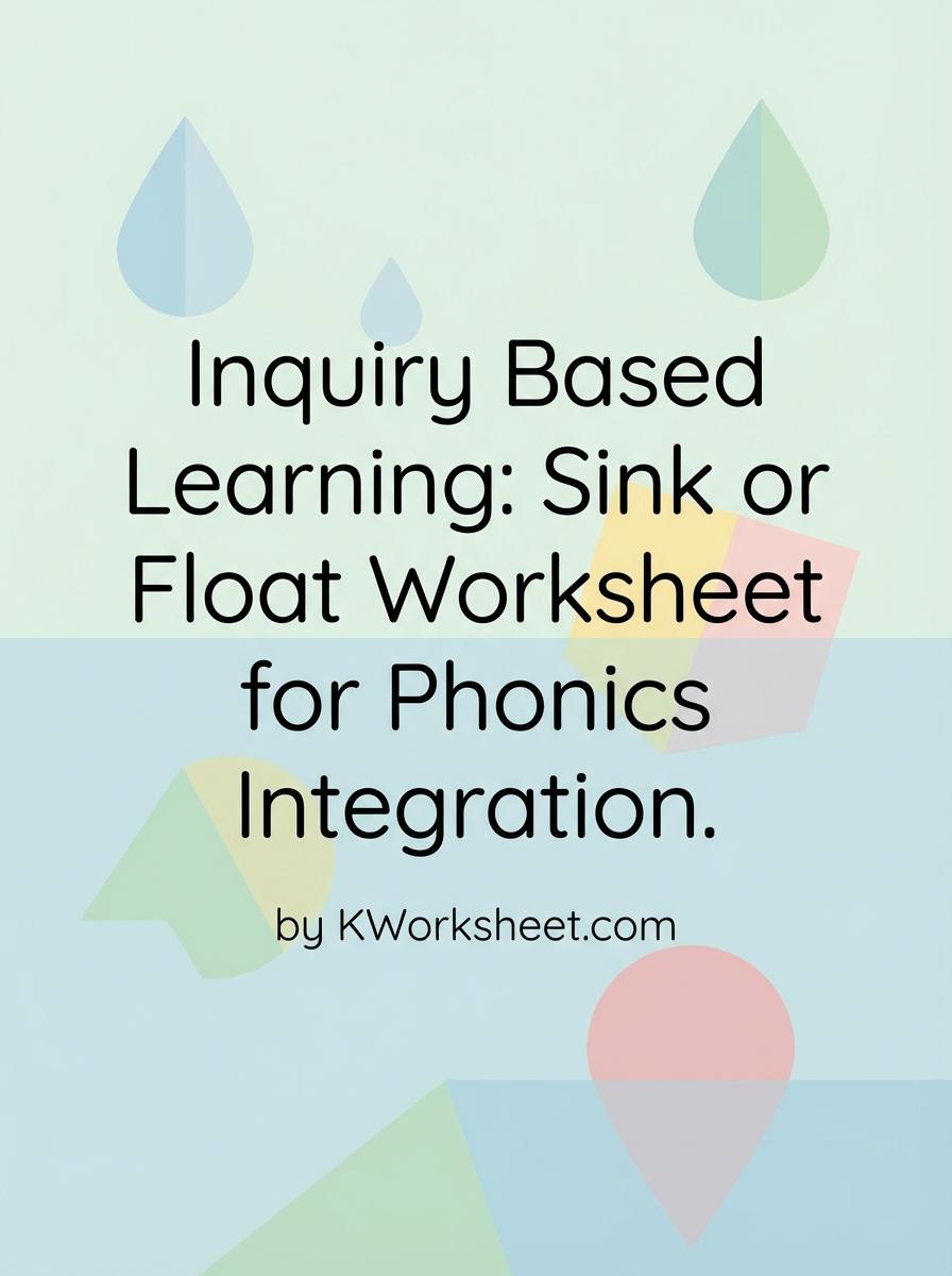Inquiry Based Learning: Sink or Float Worksheet for Phonics Integration
