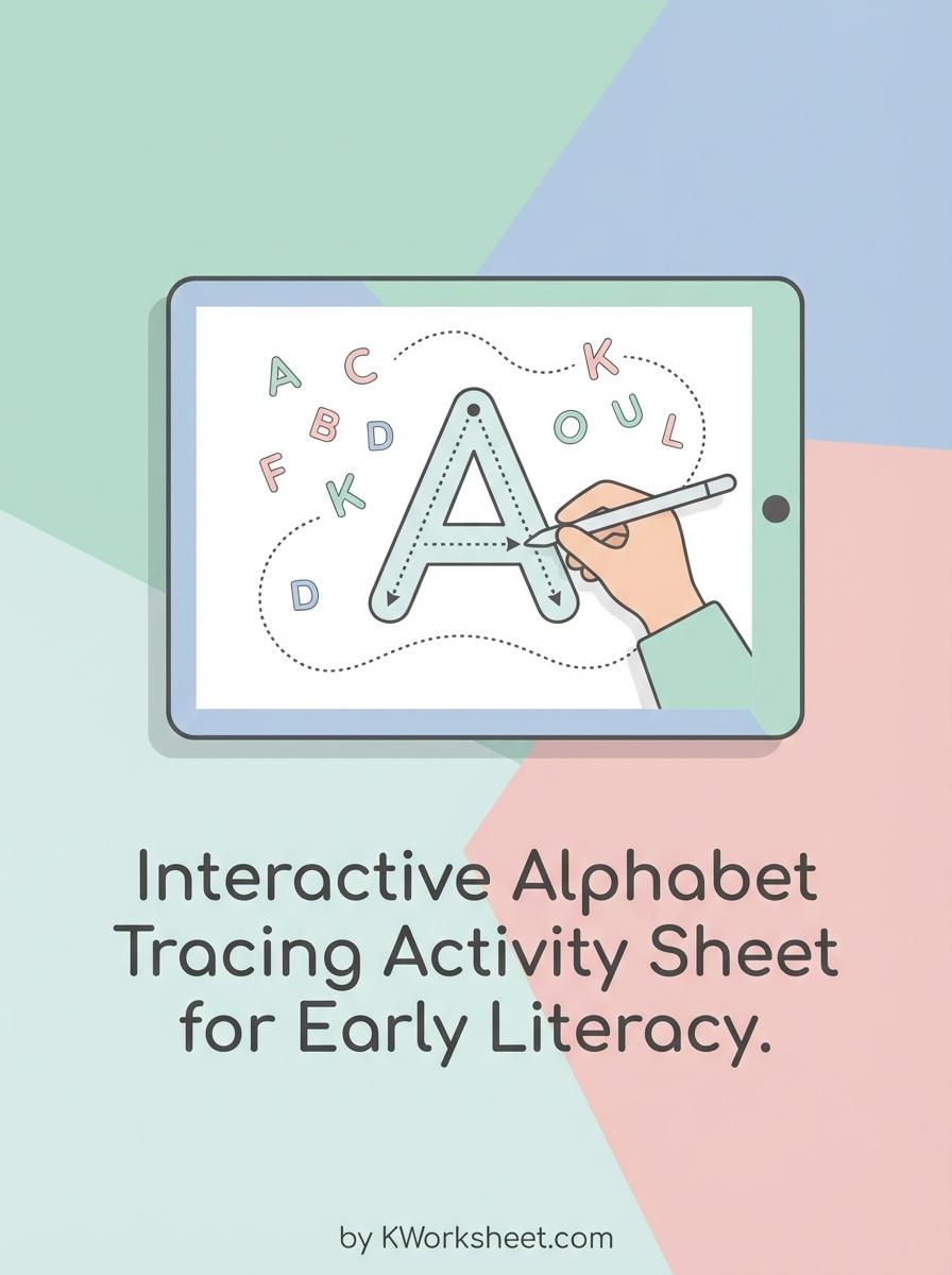 Interactive Alphabet Tracing Activity Sheet for Early Literacy