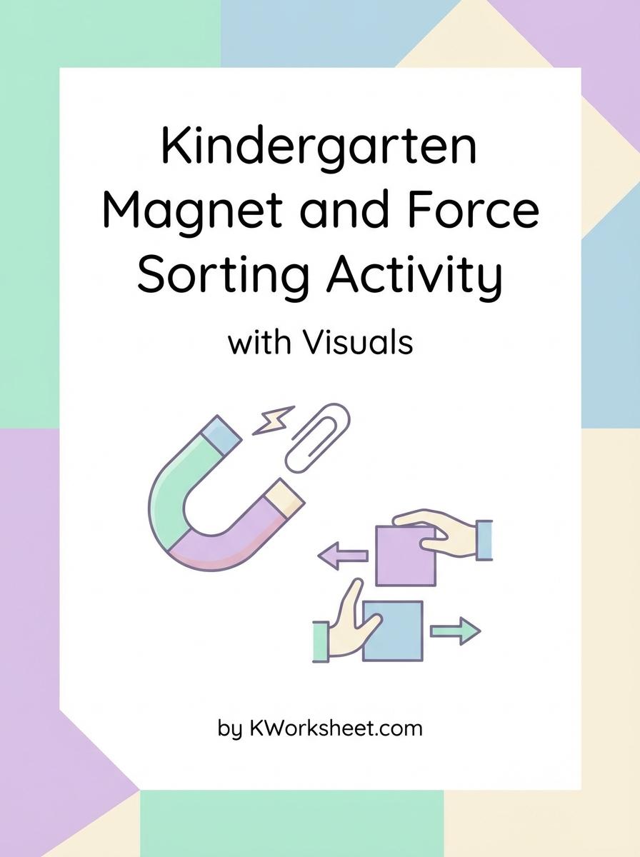 Kindergarten Magnet and Force Sorting Activity with Visuals