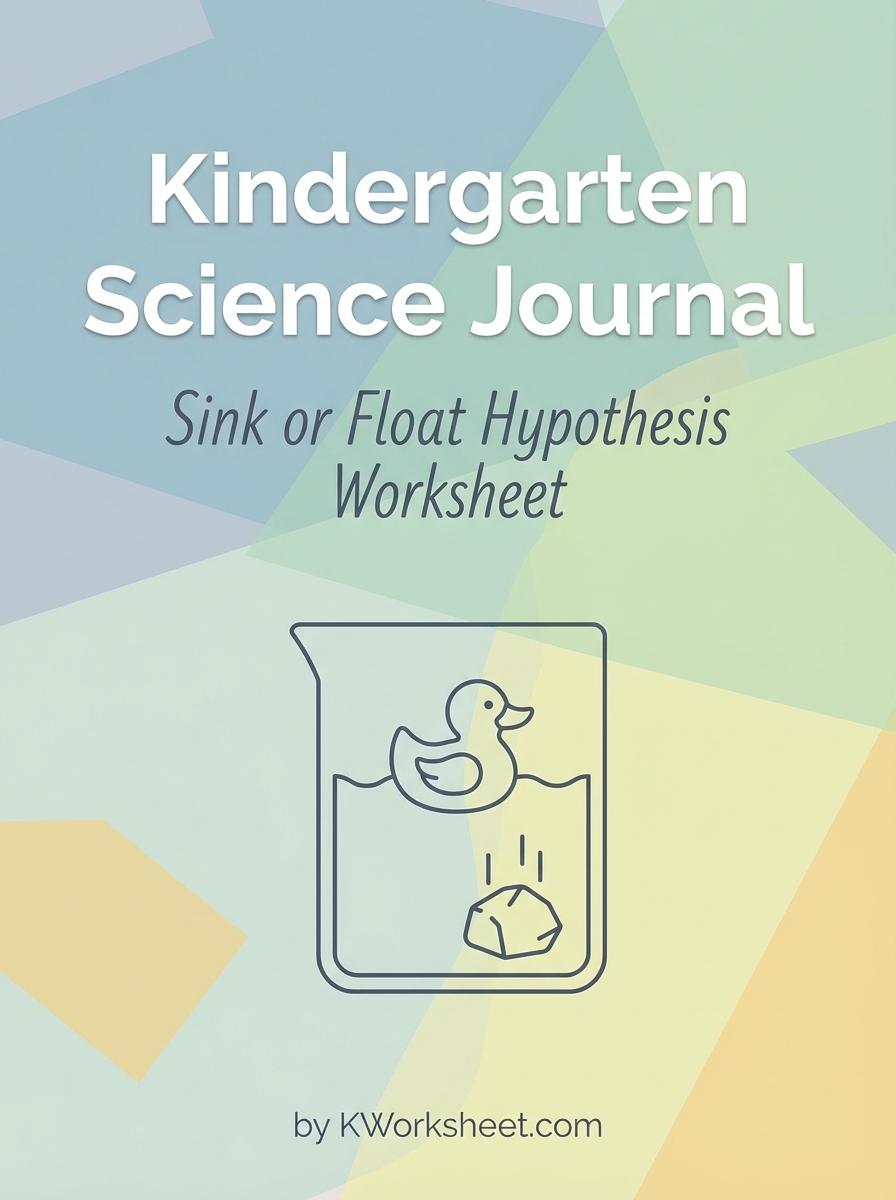 Kindergarten Science Journal: Sink or Float Hypothesis Worksheet