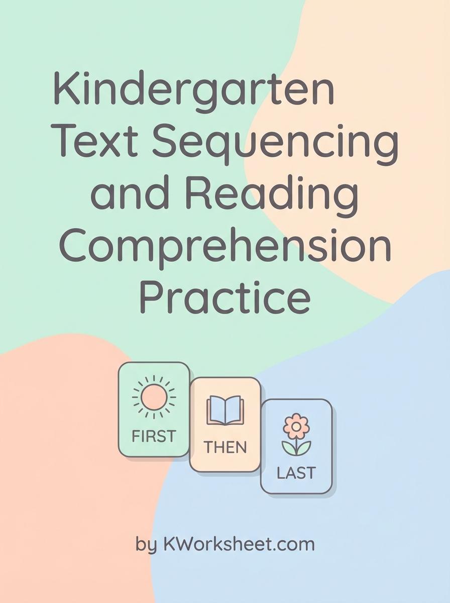 Kindergarten Text Sequencing and Reading Comprehension Practice