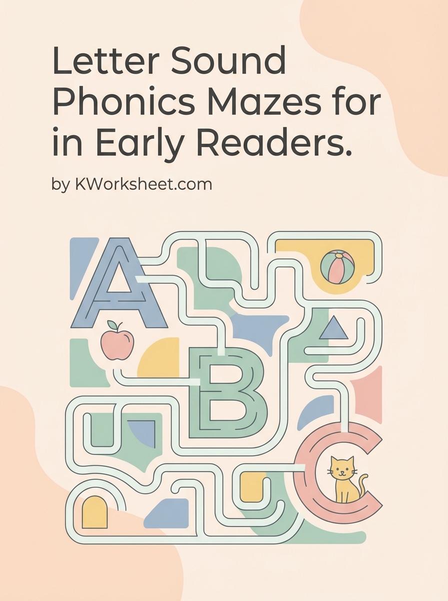 Letter Sound Phonics Mazes for Early Readers