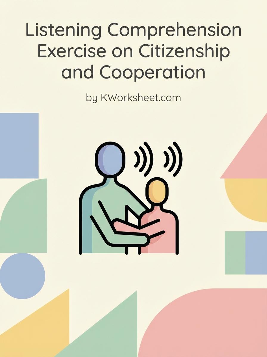 Listening Comprehension Exercise on Citizenship and Cooperation