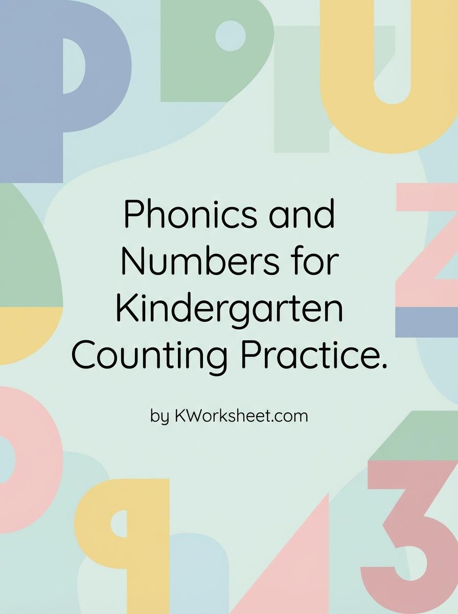 Phonics and Numbers for Kindergarten Counting Practice