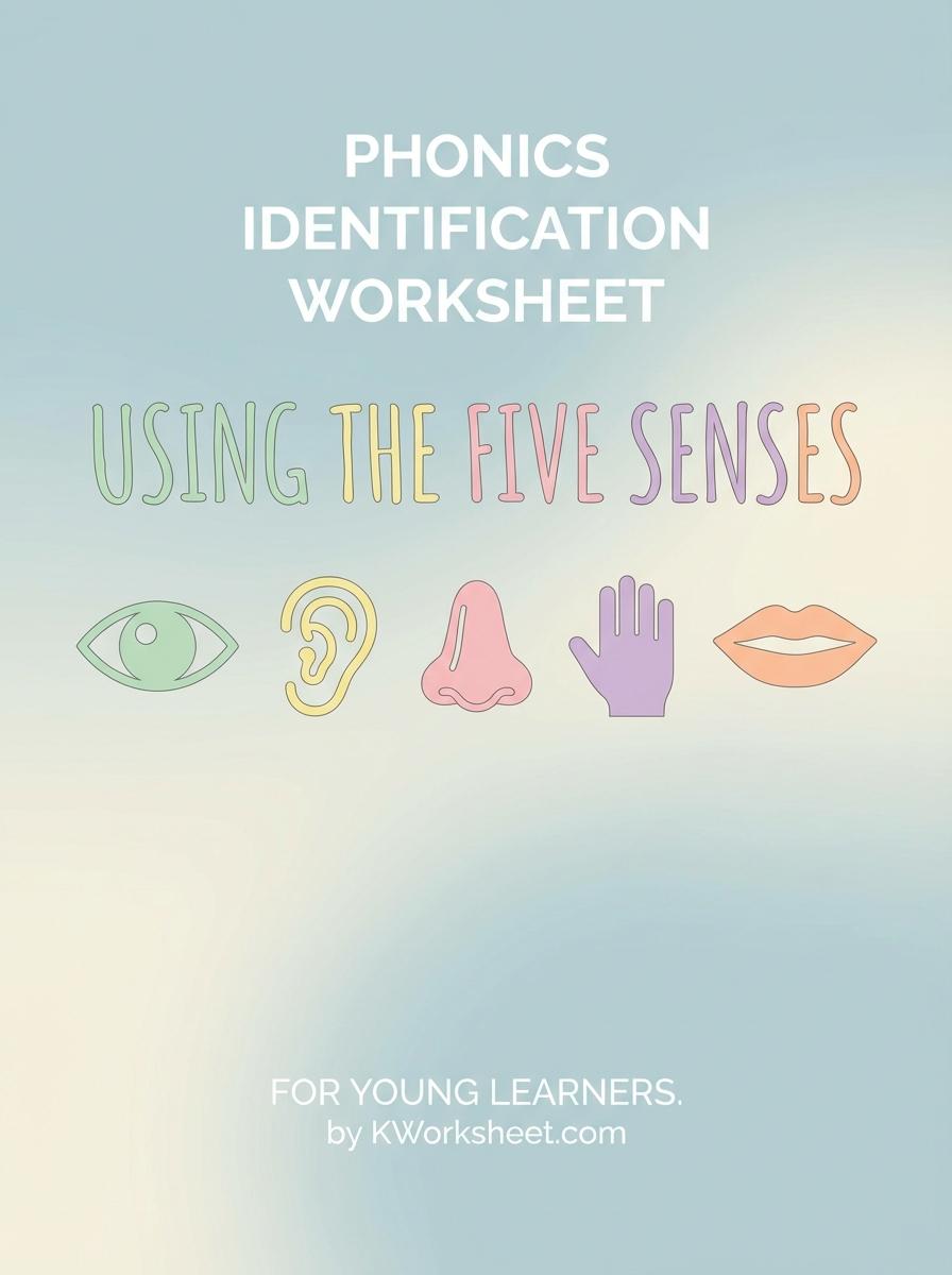 Phonics Identification Worksheet Using the Five Senses for Young Learners