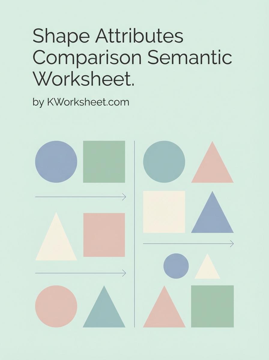 Shape Attributes Comparison Semantic Worksheet